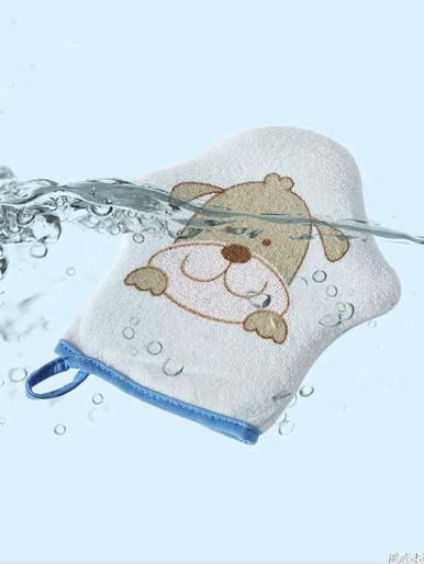 1pc Kids Random Cartoon Exfoliating Bath Glove