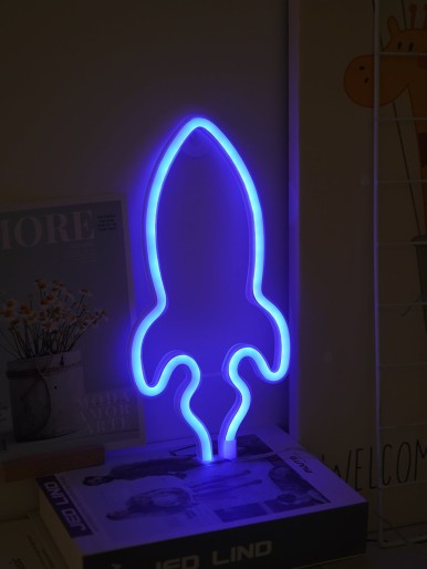 Rocket Shaped Neon Light