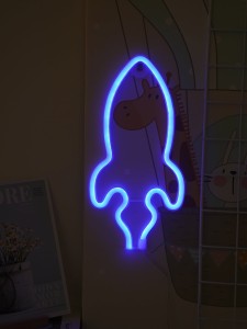 Rocket Shaped Neon Light