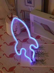 Rocket Shaped Neon Light