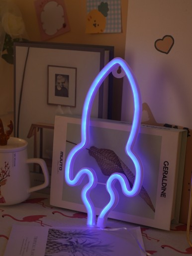 Rocket Shaped Neon Light