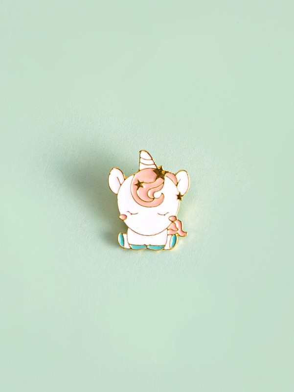 Girls Unicorn Design Brooch