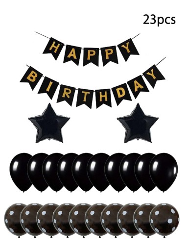 23pcs Birthday Decorative Balloon Set