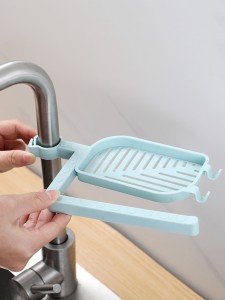 1pc Random Color Faucet Storage Rack