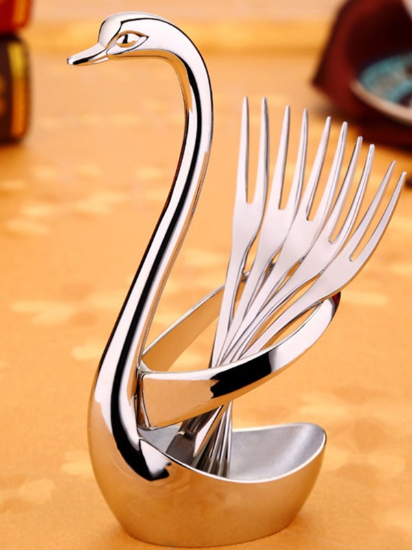 1pc Swan Base & 5pcs Fork