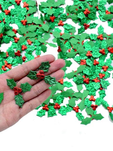 100pcs Christmas Leaf Confetti