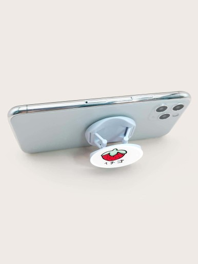 Strawberry Pattern Pop-Out Phone Grip