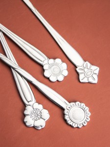 4pcs Random Flower Dessert Fork