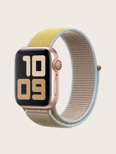 1pc Nylon Loopback Watchband Compatible With Apple Watch