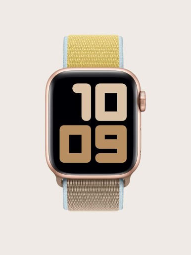 1pc Nylon Loopback Watchband Compatible With Apple Watch