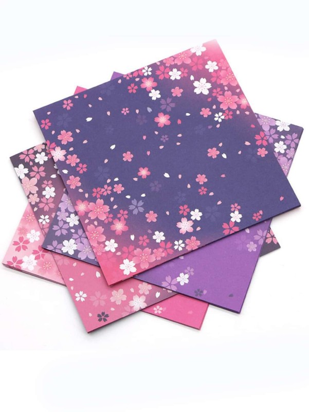 60pcs Flower Print Random Origami Paper