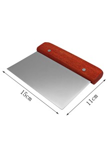 1pc Stainless Steel Dough Scraper