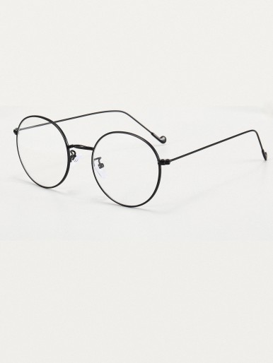 Men Round Frame Eyeglasses