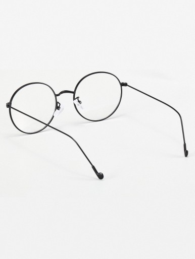 Men Round Frame Eyeglasses