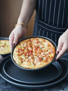 1pc Round Pizza Baking Pan