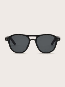 Kids Rivet Decor Flat Top Sunglasses