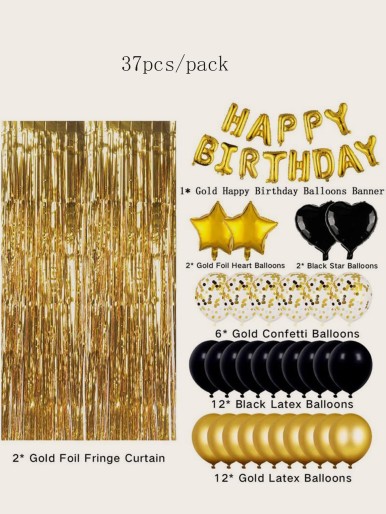 37pcs Birthday Party Balloon Set