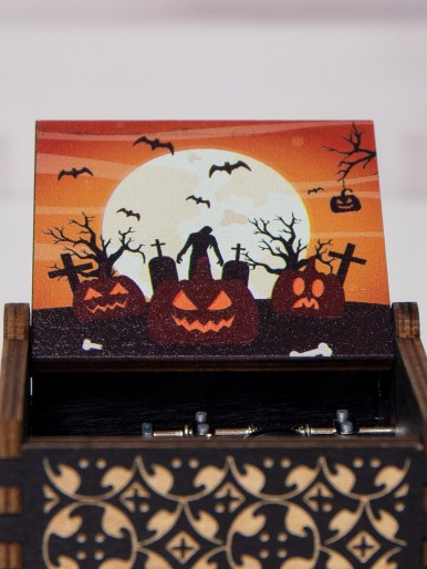 Halloween Pumpkin Pattern Music Box