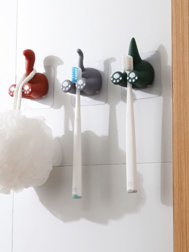 1pc Cartoon Design Random Toothbrush Holder