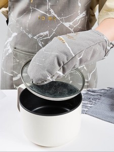 1pc Marble Pattern Microwave Oven Glove