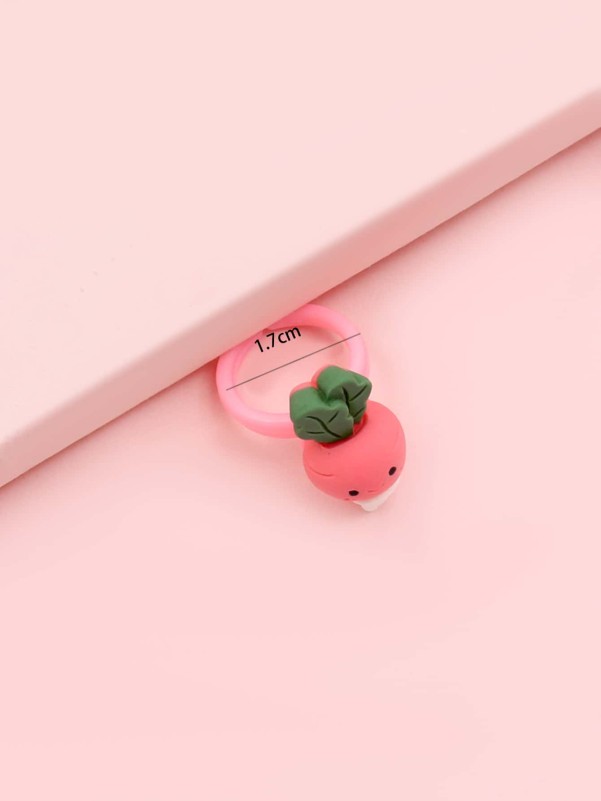 Girls Carrot Decor Ring