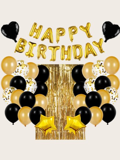 49pcs Birthday Party Balloon & Tassel Set