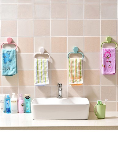 1pc Random Wall Mounted Towel Holder