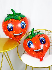 4pcs Strawberry Shaped Balloon