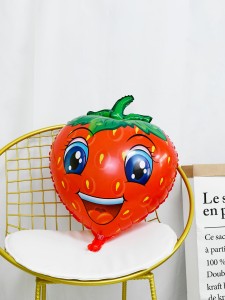 4pcs Strawberry Shaped Balloon