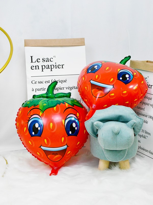 4pcs Strawberry Shaped Balloon