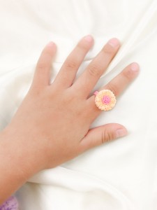 Girls Flower Decor Ring