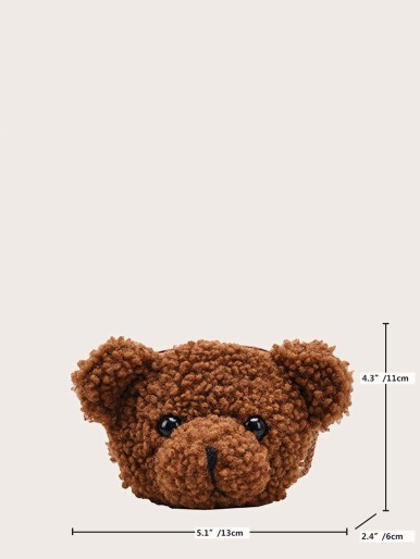 Mini Toy Bear Shaped Crossbody Bag