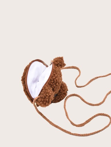 Mini Toy Bear Shaped Crossbody Bag