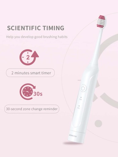 1pc Waterproof Electric Toothbrush & 3pcs Brush Head