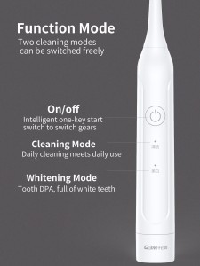 1pc Waterproof Electric Toothbrush & 3pcs Brush Head