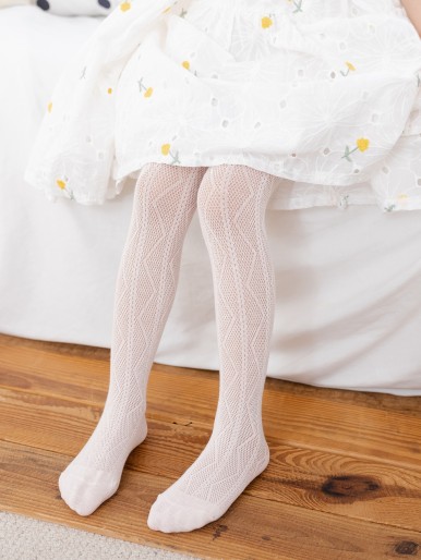 Toddler Girls Solid Tights