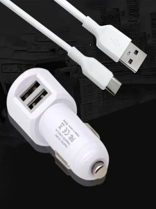 1pc Car Charger & 1pc Type-C Data Cable