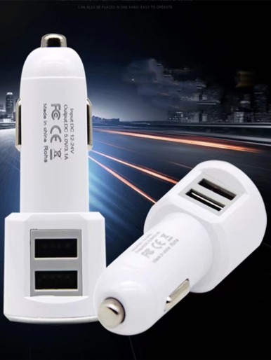 1pc Car Charger & 1pc Type-C Data Cable