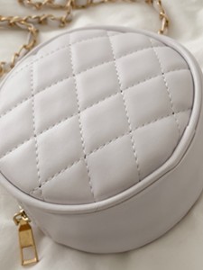 Girls Mini Quilted Chain Crossbody Bag