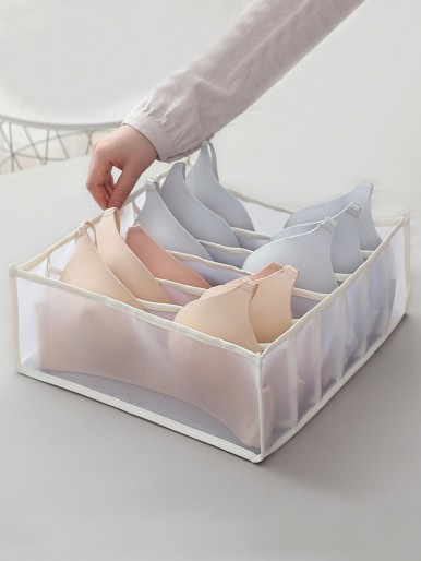 1pc 6 Grid Bra Storage Box