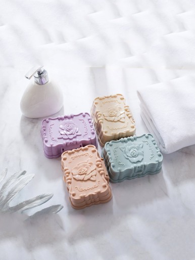 1pc Random Color Rose Soap Box