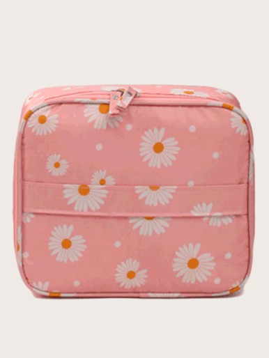 Daisy Print Travel Storage Bag