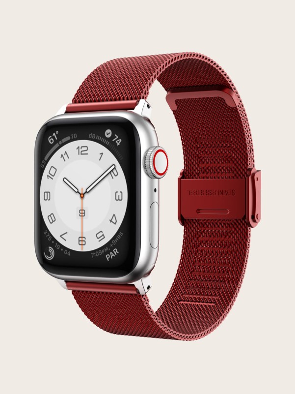 Plain Stainless Steel Watchband Compatible With iWatch