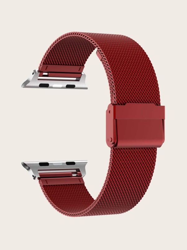 Plain Stainless Steel Watchband Compatible With iWatch