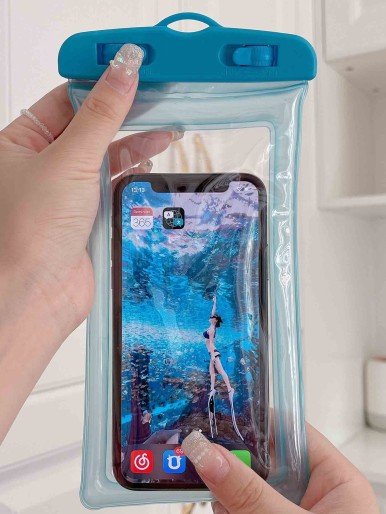 حقيبة هاتف شفافة مقاومة للماء
