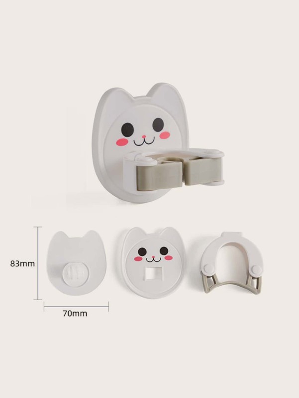 1pc Cartoon Cat Design Mop Holder