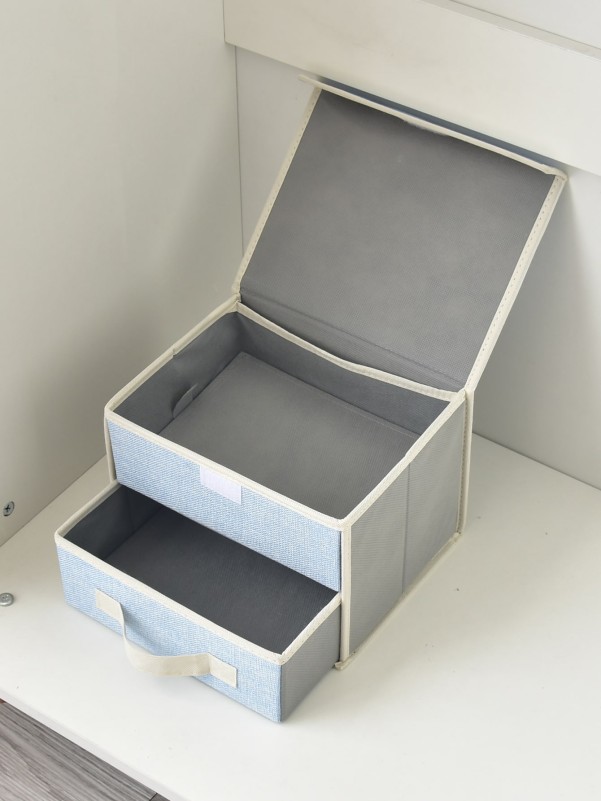 1pc Double Layer Underwear Storage Box