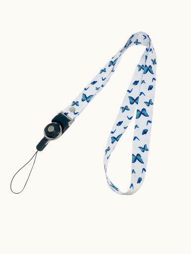 1pc Butterfly Print Lanyard