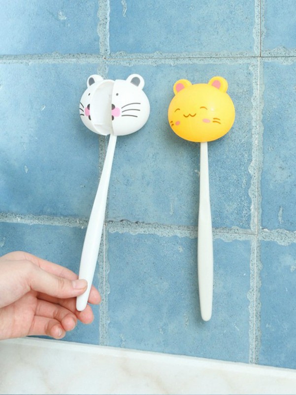 1pc Cartoon Design Random Toothbrush Holder