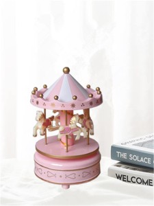 1pc Carousel Shaped Music Box